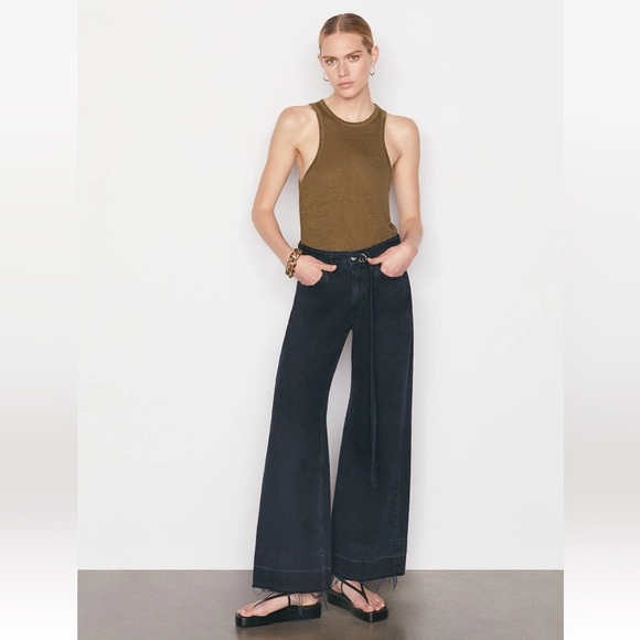 NEW. Frame Baggy Palazzo Jeans. NWT - Picture 3 of 12